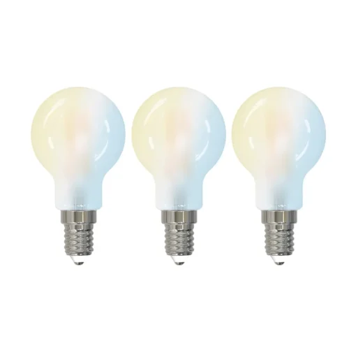 LUUMR Smart LED druppellamp, set van 3, E14, 4.2W, mat, Tuya