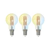 LUUMR Smart LED druppellamp set van 3 E14 4.2W CCT helder Tuya