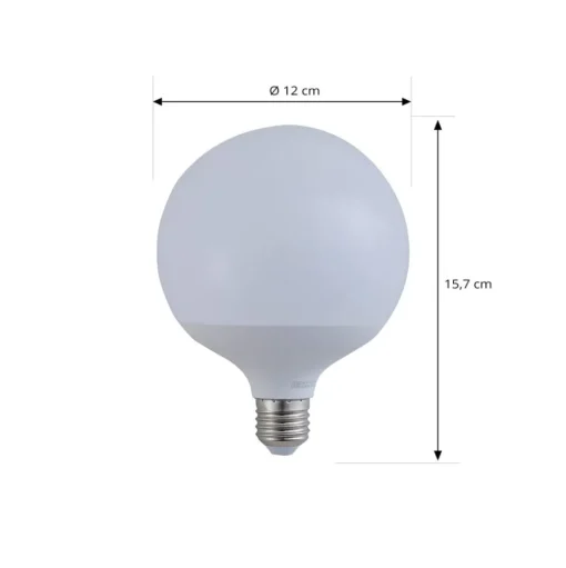 LUUMR Smart LED, E27, G125, 9W, RGB, Tuya, WLAN, mat, CCT