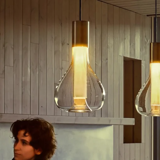 LZF Eris LED hanglamp glas aluminium/ivoor