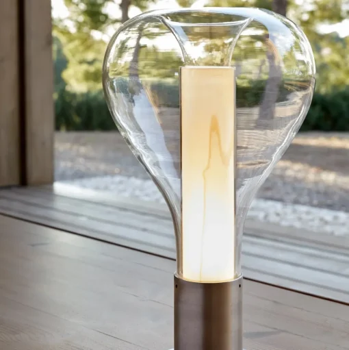 LZF Eris LED tafellamp glas aluminium/ivoor