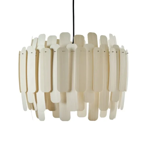 LZF Maruja houten hanglamp, ivoor