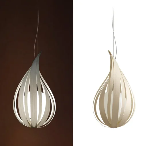 LZF Raindrop mini hanglamp, ivoor