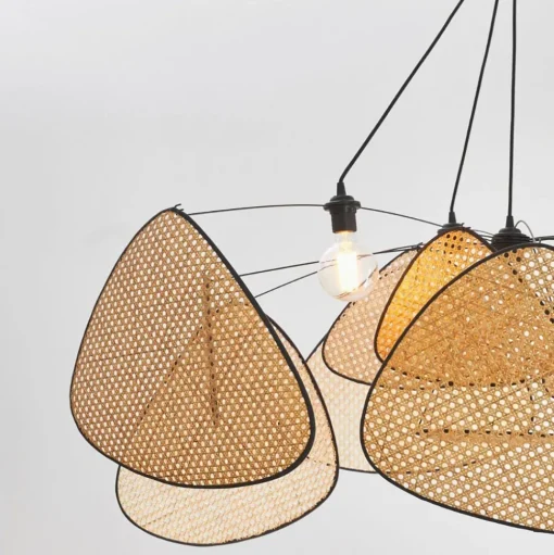 MARKET SET hanglamp Screen XXL, 90 cm, naturel, rotan