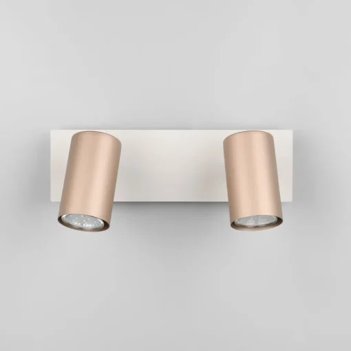 Marley plafondspot bruin/lichtgrijs 30 x 9 cm 2-lamps metaal
