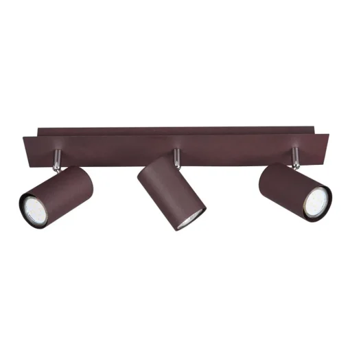 Marley plafondspot, roestkleur, 3-lamps