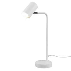 Marley tafellamp, wit, hoogte 45 cm, metaal