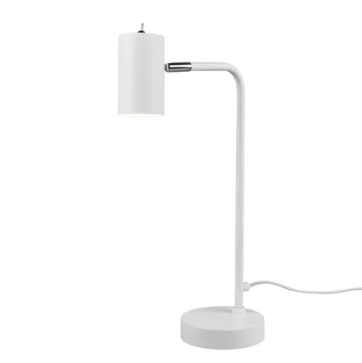 Marley tafellamp, wit, hoogte 45 cm, metaal
