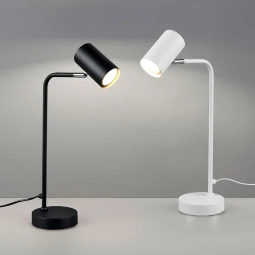 Marley tafellamp, zwart, hoogte 45 cm, metaal