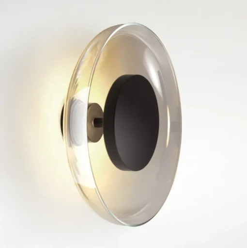 MARSET Aura LED wandlamp, Ø 25 cm, rookgrijs