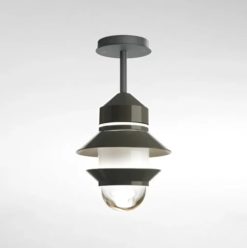 MARSET Santorini buiten plafondlamp, IP65, grijs