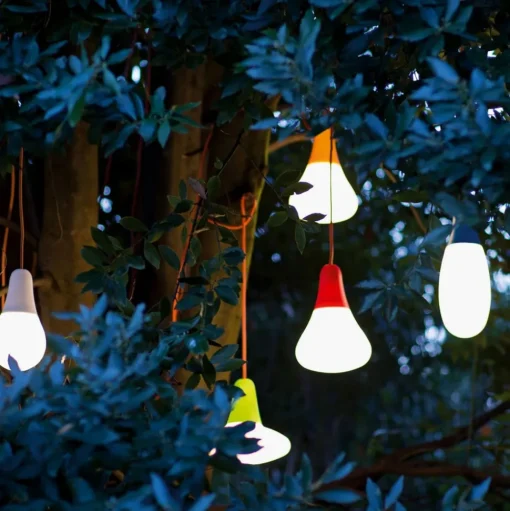 Martinelli Luce Ciulifruli buiten hanglamp, rood