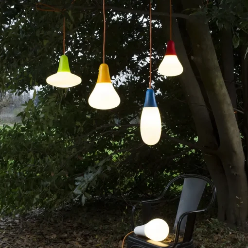 Martinelli Luce Ciulifruli buiten hanglamp, rood