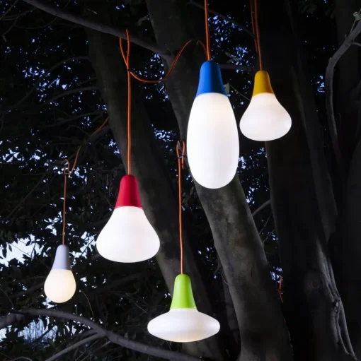 Martinelli Luce Ciulifruli buiten hanglamp, rood