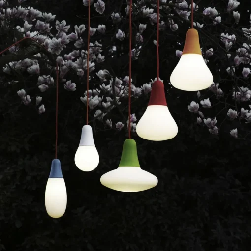Martinelli Luce Ciulifruli buiten hanglamp, rood