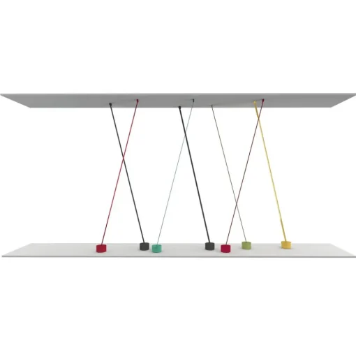 Martinelli Luce Elastica vloerlamp als band, grijs