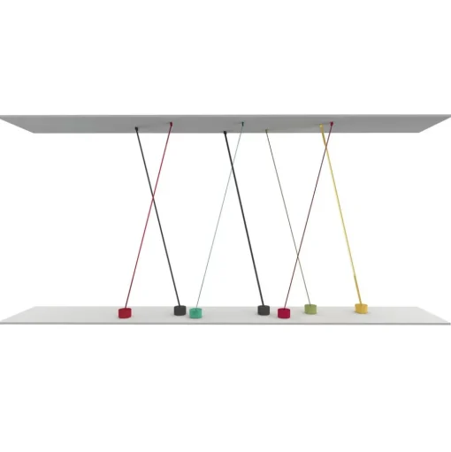 Martinelli Luce Elastica band-vloerlamp lichtblauw