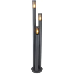 Mastlamp Boston, 3-lamps, antraciet