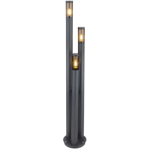 Mastlamp Boston, 3-lamps, antraciet