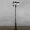 Mastlamp Firenze, 3-lamps, zwart