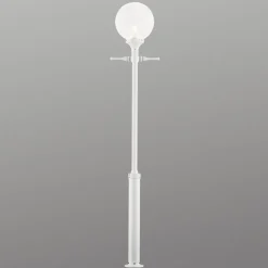 Mastlamp ORION in wit met heldere bolkap