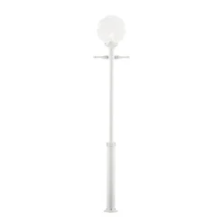 Mastlamp ORION in wit met heldere bolkap