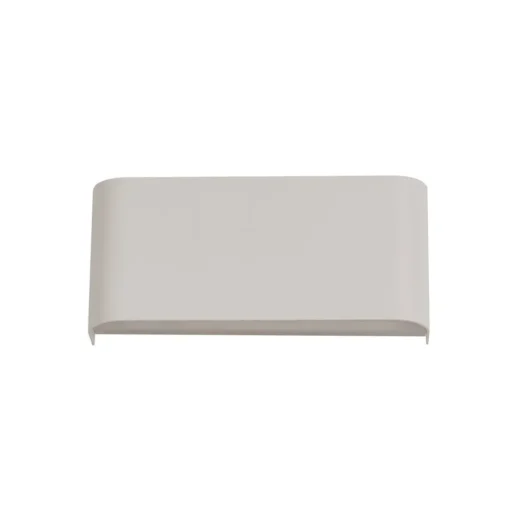 Match Box LED wandlamp, wit, metaal, omhoog/omlaag, 18 cm