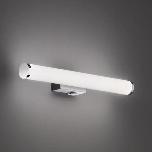 Mattimo LED wandlamp, breedte 40 cm, chroom, schakelaar
