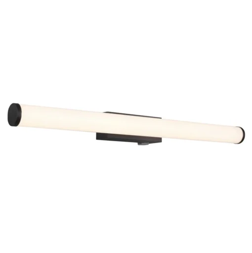 Mattimo LED wandlamp, breedte 60 cm, zwart, schakelaar