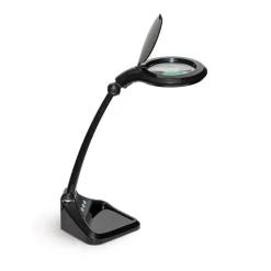 MAULiris LED loeplamp, dimbaar, zwart