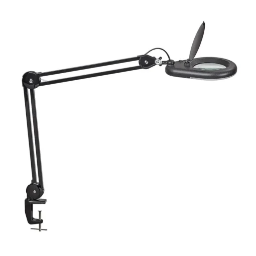 MAULviso LED loeplamp, zwart, hoogte 50 cm, klem