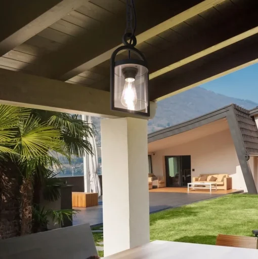 Maya buiten hanglamp in donkergrijs IP65, 150 cm