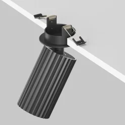 Maytoni Calipso inbouwlamp, zwart, draaibaar, GU10