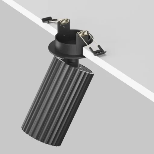 Maytoni Calipso inbouwlamp, zwart, draaibaar, GU10