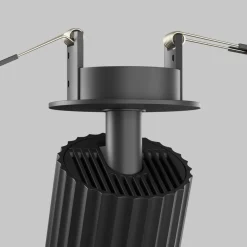 Maytoni Calipso inbouwlamp, zwart, draaibaar, GU10