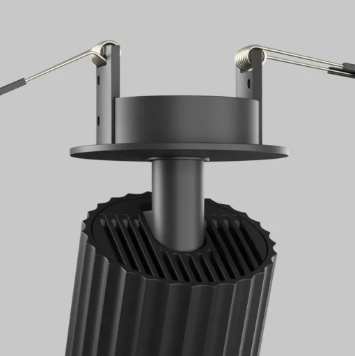 Maytoni Calipso inbouwlamp, zwart, draaibaar, GU10