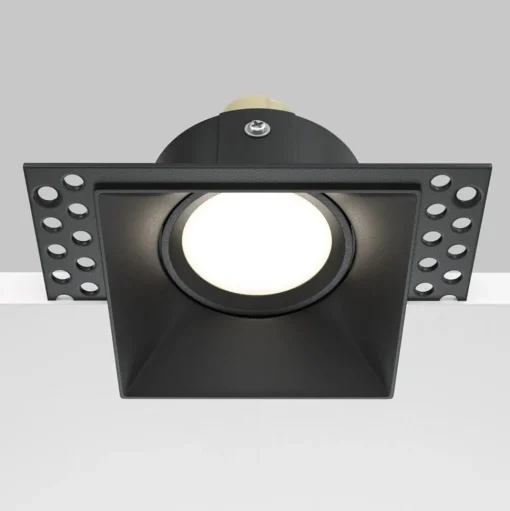 Maytoni Dot inbouwlamp, hoekig, zwart