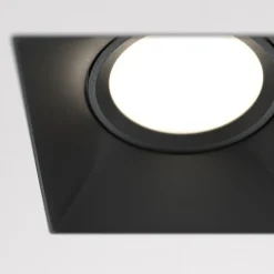 Maytoni Dot inbouwlamp, hoekig, zwart
