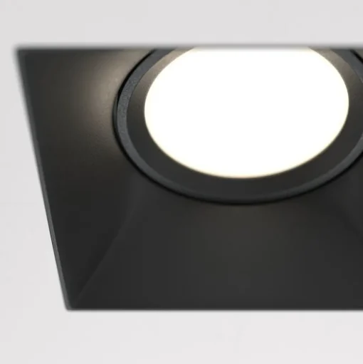 Maytoni Dot inbouwlamp, hoekig, zwart