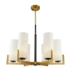Maytoni Fortano kroonluchter 6-lamps glazen kap