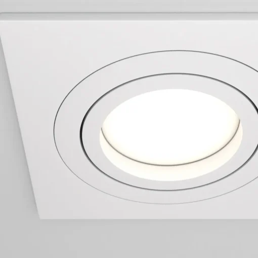 Maytoni inbouwlamp Atom, wit, 2-lamps, 17,5 x 9,2 cm