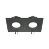 Maytoni inbouwlamp Atom, zwart, 2-lamps 17,5 x 9,2 cm