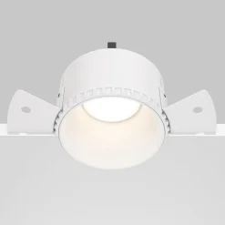 Maytoni inbouwlamp Share, wit/wit, Ø 14 cm, aluminium, GU10