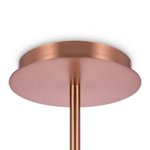 Maytoni kroonluchter Erich, messing rosé glas/metaal 12-lamps.