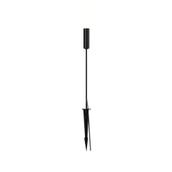 Maytoni LED tuinpadverlichting Flare, 59cm, grondspies, grafiet, IP65