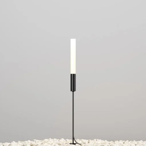 Maytoni LED tuinpadverlichting Flare, 59cm, grondspies, grafiet, IP65