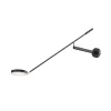 Maytoni LED wandlamp Fad, zwart, metaal 100 cm verstelbaar