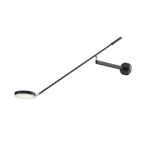 Maytoni LED wandlamp Fad, zwart, metaal 100 cm verstelbaar