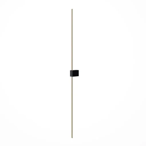 Maytoni LED wandlamp Pars, 105 cm, zwart/goud, aluminium