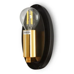 Maytoni Mabell wandlamp van glas, goud